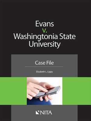 cover image of Evans v. Washingtonia State University